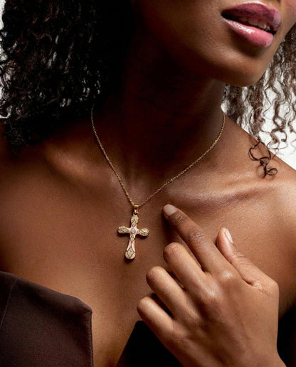 Collar Cruz Rosé